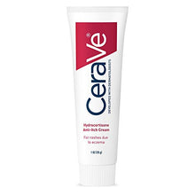 Load image into Gallery viewer, CeraVe Hydrocortisone Cream 1% | Anti-Itch Cream with Temporarily Relief from Rashes with Eczema-Prone & Dry Skin | Itch Relief Cream | Fragrance Free | 1 Ounce