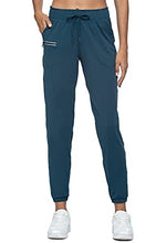 Load image into Gallery viewer, Kcutteyg Womens Joggers with Pockets, Lightweight Quick Dry Athletic Workout Soft Pants for Gym, Yoga, Running (Dark Green, X-Large)
