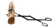 Load image into Gallery viewer, Rocky Mountain Goods Firewood Tongs - Reinforced Wrought Iron for Extra Strength - 26” - Log Grabber for up 12” Thick logs - Log - Rust Resistant Finish Fireplace Tongs for Indoor/Outdoor (1)