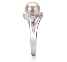 Load image into Gallery viewer, Clare White 6-7mm AAA Quality Freshwater 925 Sterling Silver Cultured Pearl Ring For Women - Size-5