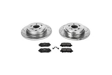 Load image into Gallery viewer, Power Stop K5839 Rear Z23 Carbon Fiber Brake Pads with Drilled & Slotted Brake Rotors Kit