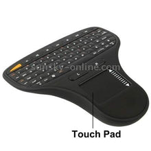 Load image into Gallery viewer, XIAOMIN 2.4GHz Mini Wireless Keyboard with Touchpad& USB Mini Receiver, Size: 137 x 125 x 28mm Durable