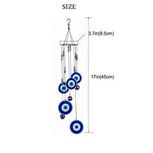 Load image into Gallery viewer, Wistwoxxon Wind Chimes Outdoor,Evil Eye Sympathy Wind Chime with Aluminum Tuned Soothing Musical Bell Sounds, Metal Wind Chimes Perfect Decoration for Patio, Balcony,Garden (Evil Eye)