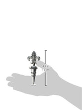 Load image into Gallery viewer, Thirstystone Wine Stopper, Fleur de Lis, Silver