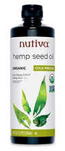 Load image into Gallery viewer, Nutiva Organic Cold-Pressed Unrefined Hemp Oil, 24 Ounce