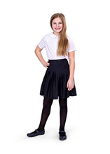 Load image into Gallery viewer, Silky Toes Girls' Microfiber Opaque Footed Tights- 2 Per Pack (Size: 10-12, Ivory (2 Pairs))
