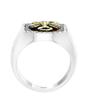 Load image into Gallery viewer, Effy 925 Sterling Silver & 18K Yellow Gold Onyx & Ruby Scorpion Ring, 5 TCW IRS0M667RX