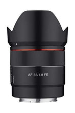 Load image into Gallery viewer, Rokinon 35mm F1.8 Auto Focus Compact Full Frame Wide Angle Lens for Sony E Mount, Black, IO3518-E