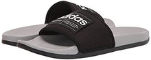 Load image into Gallery viewer, adidas Unisex Adilette Comfort Slide Sandal, Core Black/White/Grey, 5 US Men
