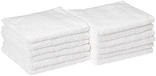 Load image into Gallery viewer, Amazon Basics Quick-Dry Washcloth - 100% Cotton, 12-Pack, White