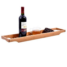Load image into Gallery viewer, Sunningdale Luxury Bathtub Tray Caddy 100% Bamboo Bathtub Caddy Bathroom Shower Organizer for Shampoo, Soap, Razors, and Much More Bamboo Bathtub Tray