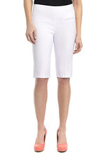 Load image into Gallery viewer, Rekucci Women's Ease into Comfort Pull-On Modern City Shorts (8, Navy/Ivory Dot)