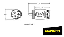 Load image into Gallery viewer, Marinco 70A Trolling Motor Plug & Receptacle, 12VCPS3