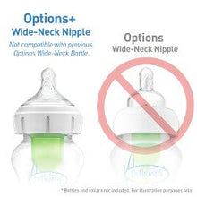 Load image into Gallery viewer, Dr. Brown's Natural Flow Options + Wide-Neck Bottle, Pink Print, 4 Pack, 5 Ounce