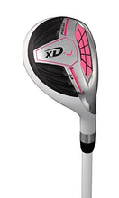 Load image into Gallery viewer, Remarkable Girls Right Handed Pink Junior Golf Club Set for Age 9 to 12 (Height 4'4" to 5') Set Includes: Driver (15"), Hybrid Wood (25, 7, 9 Iron, Putter, Bonus Stand Bag & 2 Headcovers