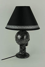 Load image into Gallery viewer, Light of Wisdom Gothic Tribal Skull Table Lamp with Shade