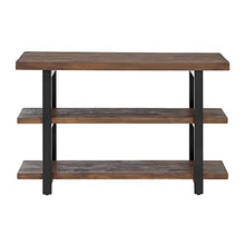 Load image into Gallery viewer, Alaterre Furniture Sonoma 48 inch L Reclaimed Wood Media/Console Table with 2 Shelves, Natural