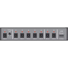 Load image into Gallery viewer, ART ISO-8U 8-Output Isolated DC and USB Power Supply for Pedals with 10-Pack Straps Bundle
