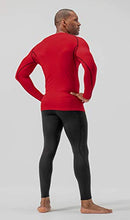 Load image into Gallery viewer, DEVOPS 2 Pack Men's Thermal Long Sleeve Compression Shirts (Large, Black/Red)