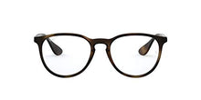 Load image into Gallery viewer, Ray-Ban Unisex-Adult RX7046 Prescription Eyeglass Frames, Rubber Tortoise/Demo Lens, 51 mm