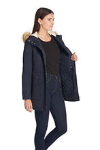 Load image into Gallery viewer, Levi's Women's Performance Sherpa Lined Midlength Parka Jacket, navy, X-Small