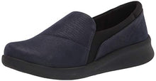 Load image into Gallery viewer, Clarks Women's Sillian 2.0 Eve Loafer, Navy Synthetic Combi, 7.5W