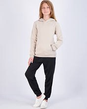 Load image into Gallery viewer, 3 Pack: Youth Girls Fleece Long Sleeve cute Soft Pullover Hoodie Sweatshirt Teen fashion Sweater Uniform Active Athletic Gym Tops Clothes Kids Plain Black Blue Dry Fit Ninos Warm - Set 4 , XS (7)