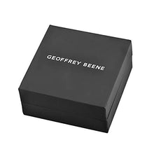 Load image into Gallery viewer, Geoffrey Beene Men's Stainless Steel Engraveable Dog Tag Pendant Necklace with Cubic Zirconia Stone (Gold)