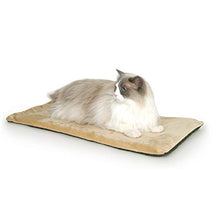 Load image into Gallery viewer, K&H Pet Products Thermo-Kitty Mat Heated Pet Bed Mocha 12.5 X 25 Inches
