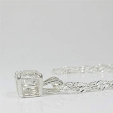 Load image into Gallery viewer, Danburite 7mm Sterling Silver Gemstone Necklace Natural Untreated