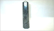 Load image into Gallery viewer, Jet Hematite Obelisk 3 inch Approx. Jumbo A+ Top Quality Energized Cleansed Charged Agate Authentic Gemstone Genuine Crystal Jet International Crystal Therapy Booklet Image is JUST A Reference