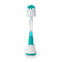 Load image into Gallery viewer, OXO Tot Soap Dispensing Bottle Brush with Stand, Teal