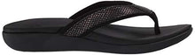 Load image into Gallery viewer, Clarks Women's Brio Sol Flip-Flop, Black Snake Synthetic, 080 M US