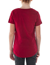 Load image into Gallery viewer, DC Comics Girls T-Shirt Wonder Woman Logo & Stars Print (Dark Red, Medium 7-8)