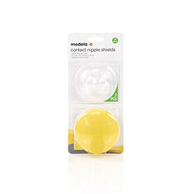 Load image into Gallery viewer, Medela Contact Nipple Shield for Breastfeeding, 24mm Medium Nippleshield, For Latch Difficulties or Flat or Inverted Nipples, 2 Count with Carrying Case, Made Without BPA