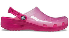 Load image into Gallery viewer, Crocs Unisex Men's and Women's Classic Translucent Clog, Candy Pink, 8 US
