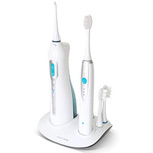 Load image into Gallery viewer, ToiletTree Products Poseidon Oral Irrigator and Sonic Toothbrush Inductive Charging Combo Set, Multiple Users, Rechargeable