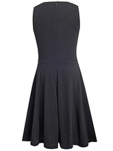Load image into Gallery viewer, Kilottor Girls' Embroidery Lace Casual Sleeveless A-Line Flare Party Dress 9 Years 10Years KC110 (Black, 9-10Y)