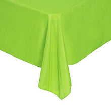 Load image into Gallery viewer, Rectangle Tablecloth 90x132 inch Washable Polyester Fabric Table Cloth for Wedding Party Dining Banquet Decoration(90x132, Teal)