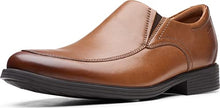 Load image into Gallery viewer, Clarks Men's Whiddon Plain Loafer, Dark Tan Leather, 11.5