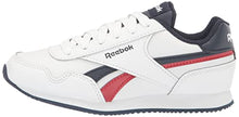 Load image into Gallery viewer, Reebok Boy's Classic Jogger 3.0 Sneaker, White/Vector Navy/Vector Red, 1 Little Kid