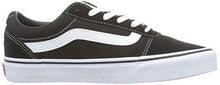 Load image into Gallery viewer, Vans Women's WM Ward Sneaker, Black ((Suede/Canvas) Black/White Iju), 7