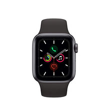 Load image into Gallery viewer, Apple Watch Series 5 (GPS, 44MM) - Space Gray Aluminum Case with Black Sport Band (Renewed)