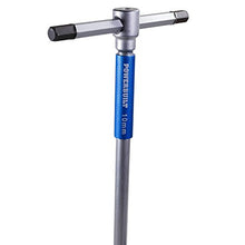 Load image into Gallery viewer, Powerbuilt 8 Pc Metric T-Handle Hex Allen Key Wrench Set w/ Speed Sleeves for Fast Spinning Action, Sliding Top Handle for “T” or “L” Shape, Long Shafts, Storage Rack, Auto, Bicycle, Moto - 941645