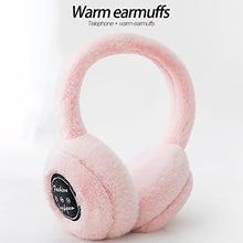 Load image into Gallery viewer, MatureGirl Winter Warm Velvet Bluetooth Headset, Unisex Wireless Stereo Gaming Headphones Head-Mounted Earphones Music Computer Game Over Ear Headphones for Kids Adult (Pink)