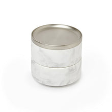 Load image into Gallery viewer, Umbra 299470-491 Tesora Jewelry Box, Two-Tier Resin Storage Container with Removable Lid, Marble/Nickel
