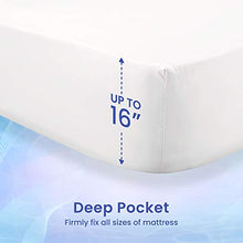 Load image into Gallery viewer, SLEEP ZONE Bed Sheet Set Repreve Microfiber Bedding Sheets Ultra Soft Wrinkle Free Hypoallergenic Fade Resistant with Deep Pocket Easy Care, White, Queen