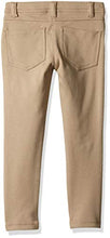 Load image into Gallery viewer, Nautica girls School Uniform Stretch Interlock Jegging Leggings, Khaki, 7 US