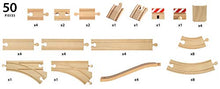Load image into Gallery viewer, BRIO 33772 Special Track Pack | 50 Pieces of Wooden Tracks and Train Accessories for Kids Age 3 and Up