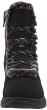 Load image into Gallery viewer, Clarks Women's Aveleigh Zip Warmlined Waterproof Fashion Boot, Black Waxy Suede, 8.5